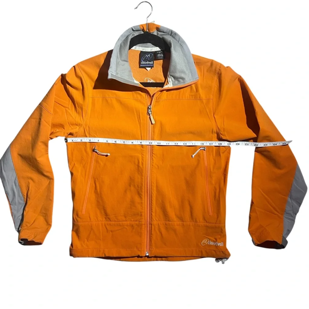 Cloudveil‎ Softshell Windbreaker Orange Size Medium Front zip pockets